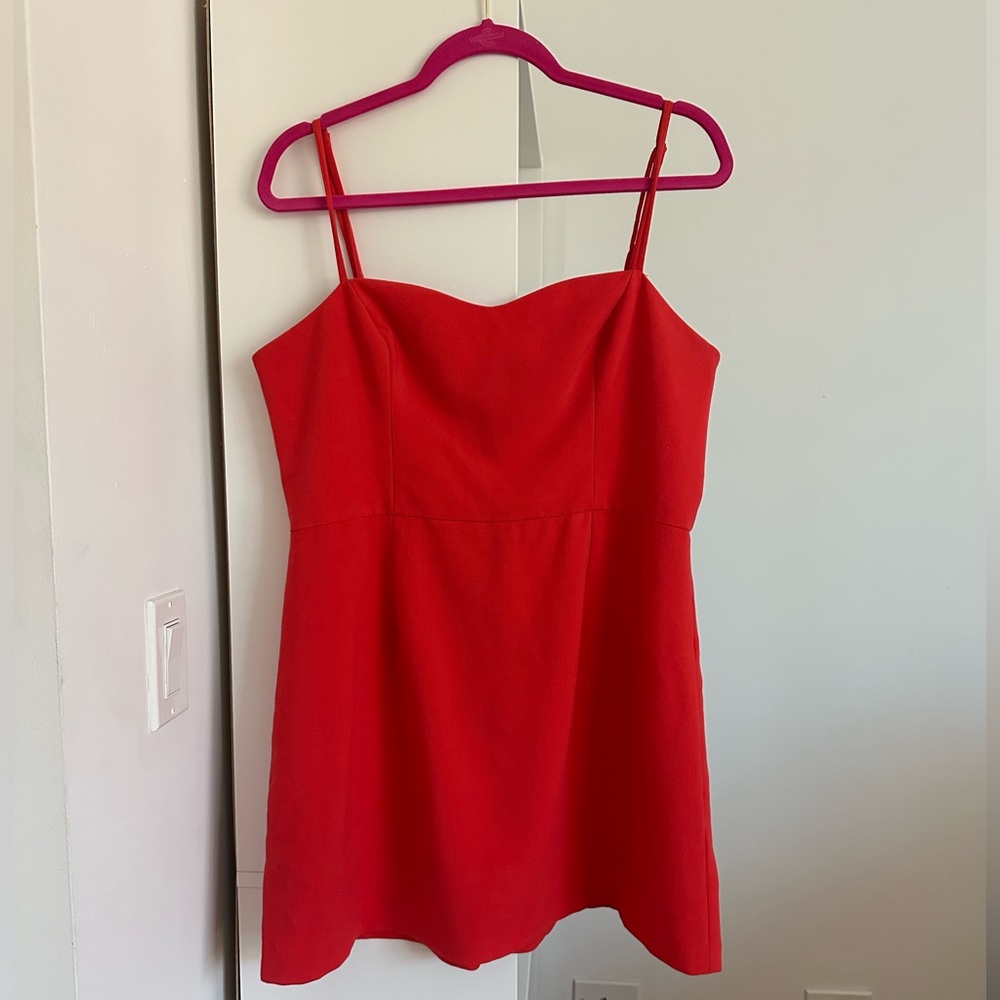 French Connection Whisper dress in red ❣️
